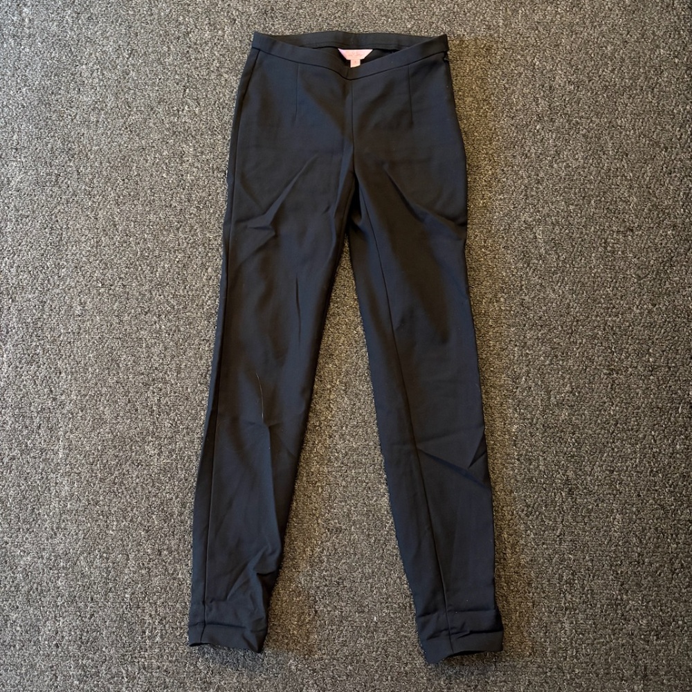 Lily Pulitzer form-fitting black dress pants